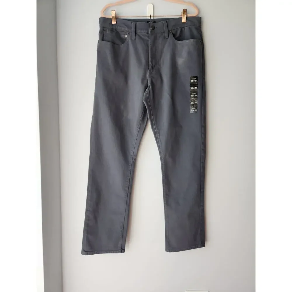 NWT J. Crew Straight-Fit Garment-Dyed Five-Pocket Opal Blue Jean 32/30 *Flaw